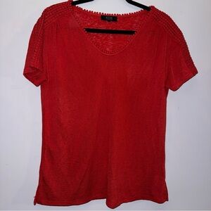 Modern Canvas women’s size large short sleeve top color is cherry
